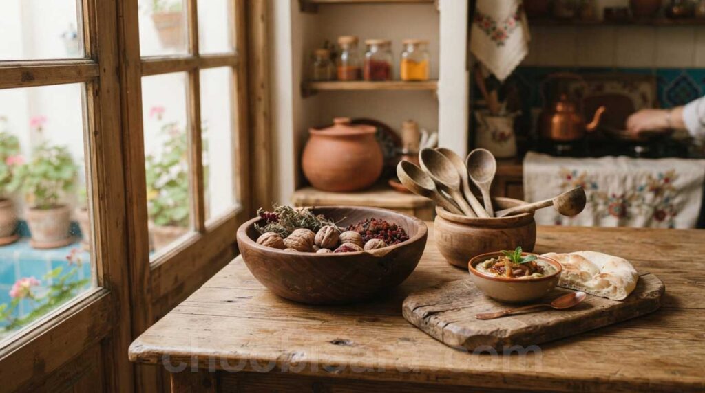 تمییزکاری ظروف چوبی