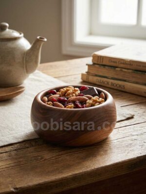 کاسه چوبی گردو 350 چوبی سرا
