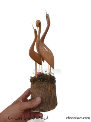 سه مرغ دریایی چوبی