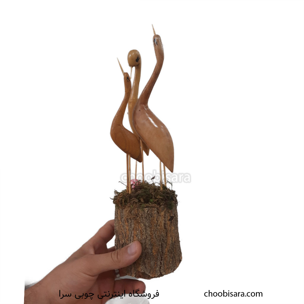 سه مرغ دریایی چوبی