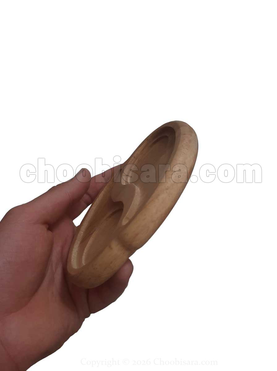 جاشمعی چوبی دو تایی طرح اشک ۱۳ سانتیمتری کد 392 - Image 3